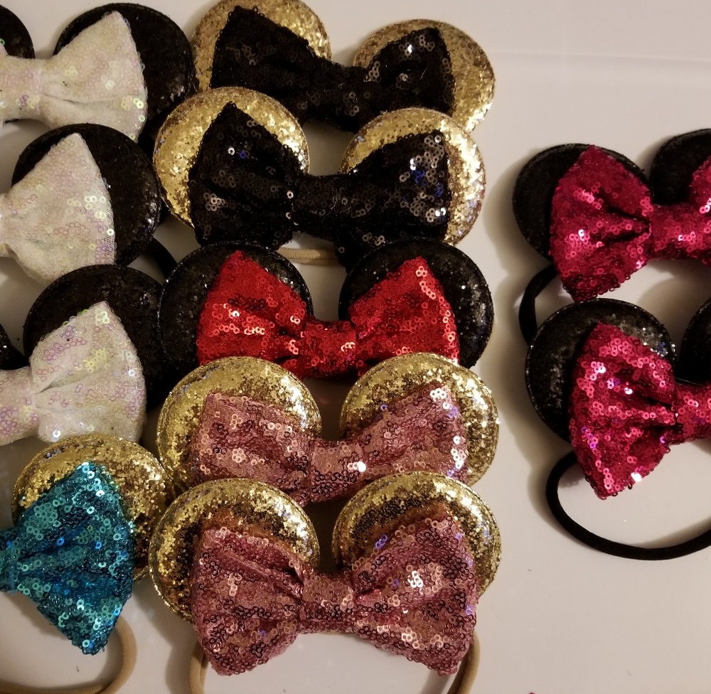 Minnie mouse headband lot newborn to adult